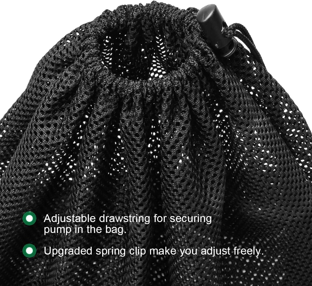 Large Pump Barrier Bag, 17.3"x 17.3" Pond Pump Filter Bag, Black Media Bag Large Pump Mesh Bag for Pond Biological Filters(Black) - By Coolrunner: Home Improvement