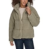 Levi's Women's Shortie Patchwork Quilted Teddy Coat