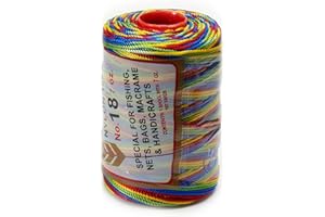 LA ESPIGA Espiga No.18 Variegated - 100% Nylon Omega String Cord for Knitting and Crochet - 26 Multicolor