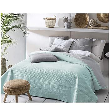 JEMIDI Bett und Sofaüberwurf XL Doppelbett gesteppt 220 x 240 Tagesdecke Überwurf Husse Decke XXL Tagesdecken Steppdecke gest