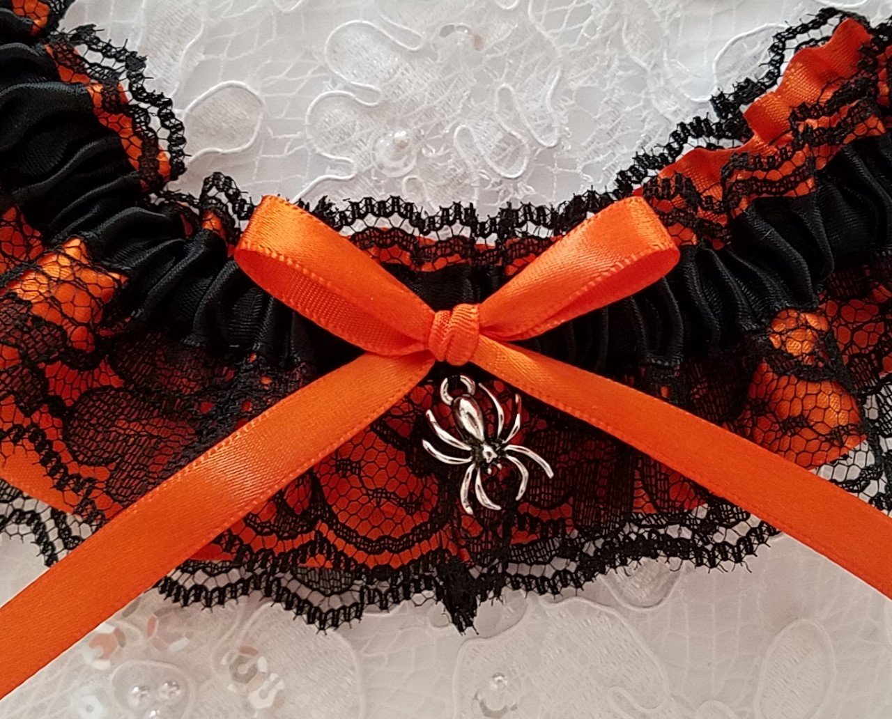 Halloween Garter Handmade