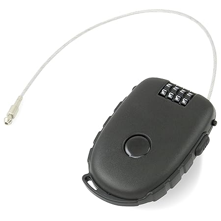 SAFELOCKS Premium Zahlenschloss - Kabelschloss mit 90 cm langem Kabel - individueller Zahlencode - super leicht und kompakt -