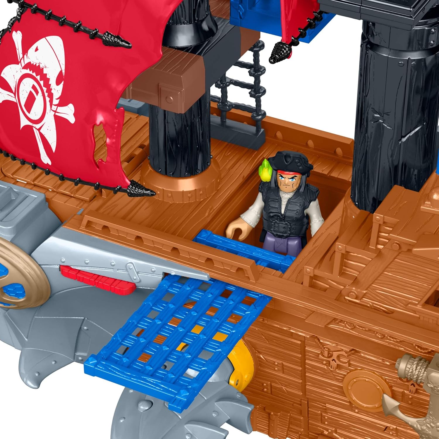 imaginext barco pirata tiburon precio