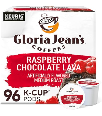 Amazon.com: Gloria Jean's Coffees Raspberry Chocolate Lava, Single