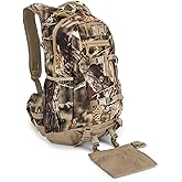 North Mountain Gear Camouflage Hunting Backpack Waterproof Bow and Rifle Compatible Hunting Bag (Woodland Brown Camouflage) Large
