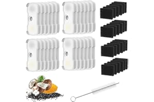 HEYNEW 24 Packs Filter Replacement Compatible with PETLIBRO Cat Water Fountain PLWF005 PLWF105 PLWF115 PLWF305, 4-layer Filtration Fit Pet libro, Quiet, Tight Filtration, Safe, Odorless Replacement Filters