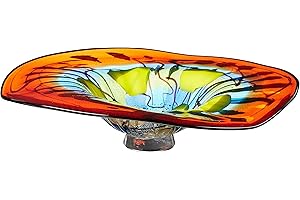 Dale Tiffany Hankley Art Glass Wal Decor Plate,5.00x20.00x20.00