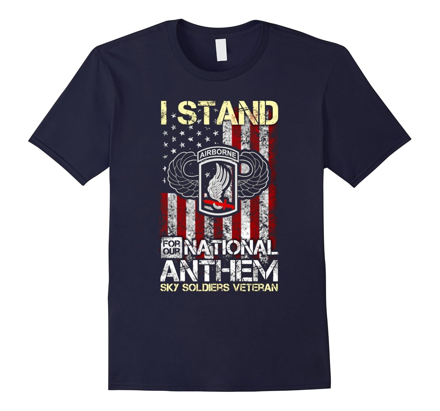 173rd airborne brigade,I stand for our national anthem Shirt-ANZ