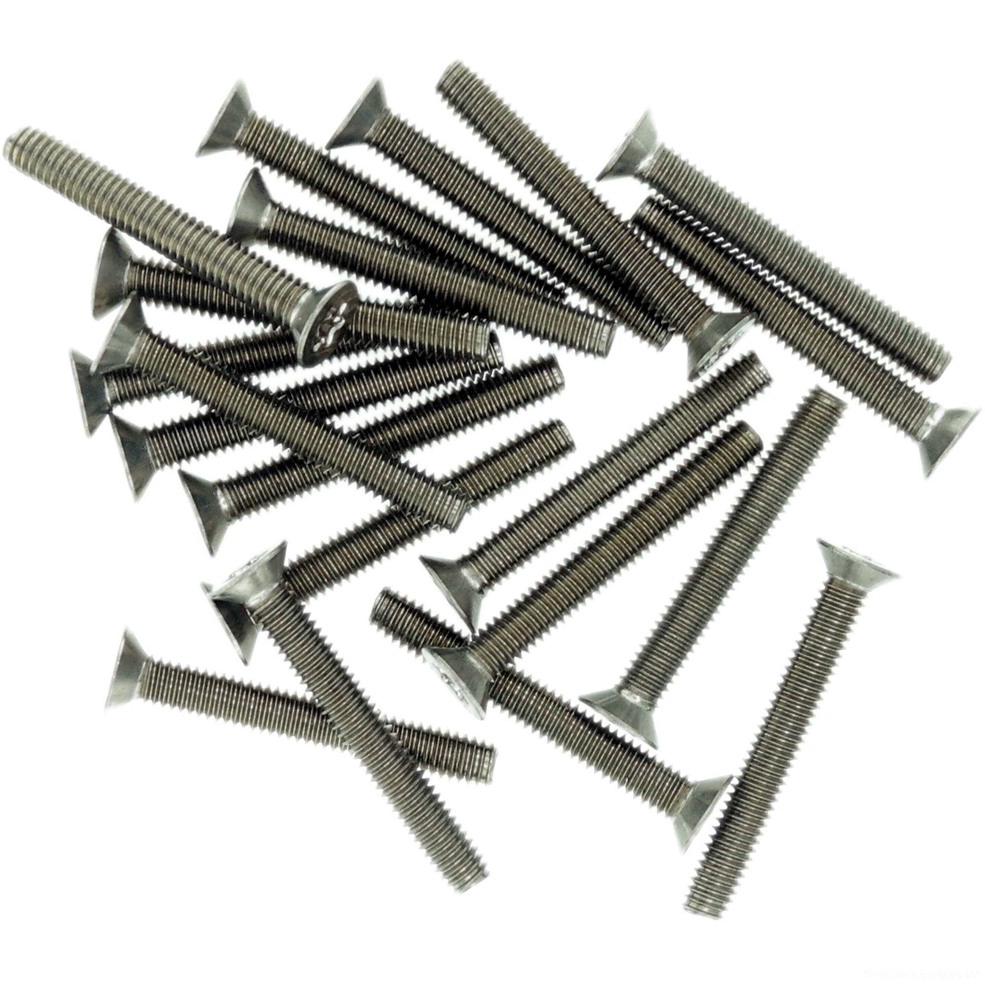 M3 (3mm x 20mm) TX Socket Countersunk Thread Rolling Screw - Stainless Steel (A2) (Pack of 20)