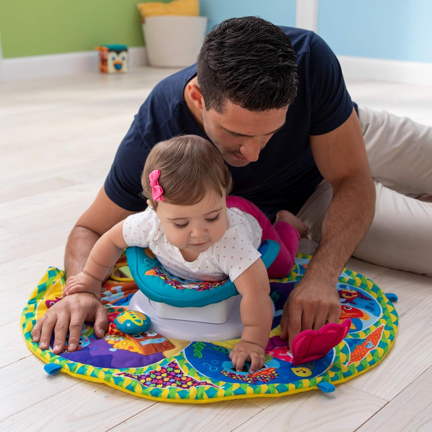tomy lamaze spin and explore garden gym