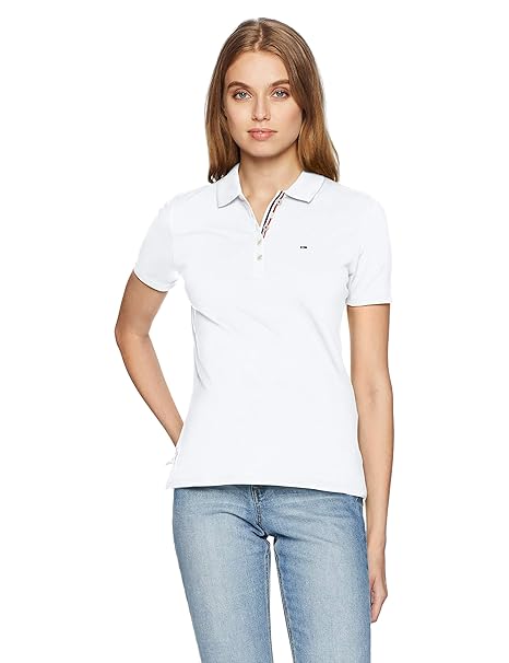 Tommy Jeans Damen ORIGINAL BASIC POLO Kurzarm Polo Shirt