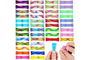 PENVINOO 44 Pcs Mixed Color Marble Mesh Fidget Toy Stress Relieve Toy, Focus Enhance, Relieves Stress and Increase Focus for Adults and Children, has Helped with ADHD ADD OCD Autism