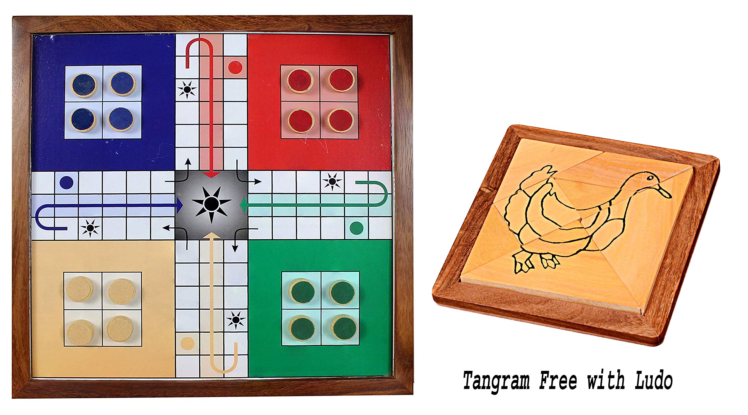 Buy The mind challenge Magnetic Ludo Travel Board Game Handmade Wooden  Classic Ludo Set Strategy Fun Game Online at desertcartQATAR