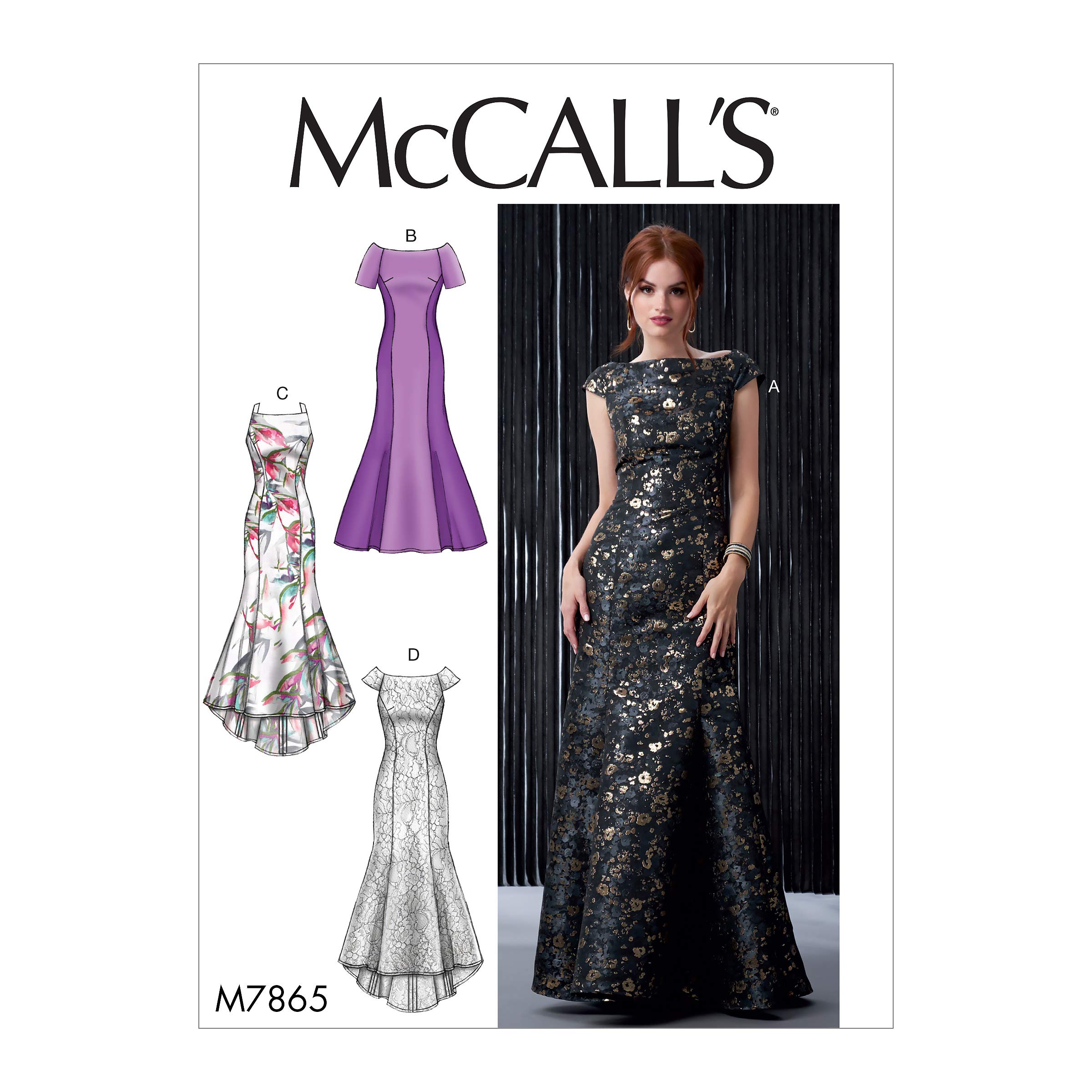 McCall's M7865, Sewing Pattern,Template, Paper, Plain, 14-16-18-20-22