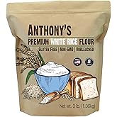 Anthony's Premium White Rice Flour, 3 lb, Gluten Free, Non GMO