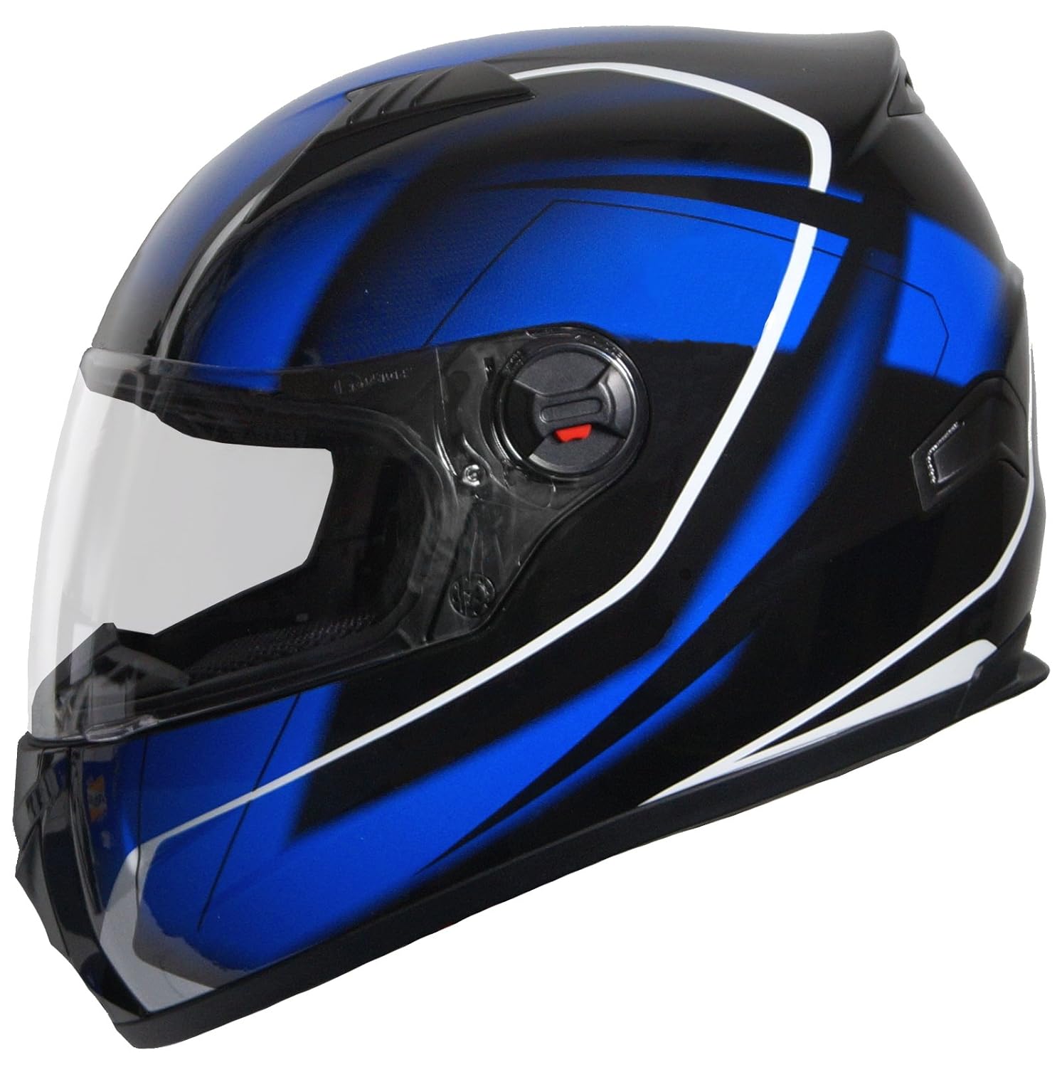 Integralhelm Helm Motorradhelm RALLOX 708 blau/schwarz (S, M, L, XL ...