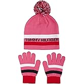 Tommy Hilfiger girls Tommy Striped Beanie and Magic Glove Set