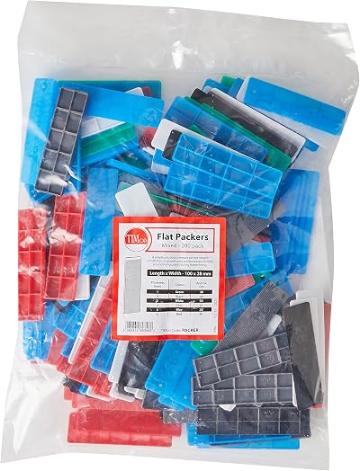 TIMCO Assorted Packers 200 x 28mm Colourful Spacers Shims