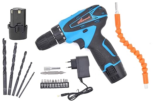 Shivonic Highly Advance Electric Cordless Drill Machine with BIT/Screw Drivers Set/Batteries/Charger