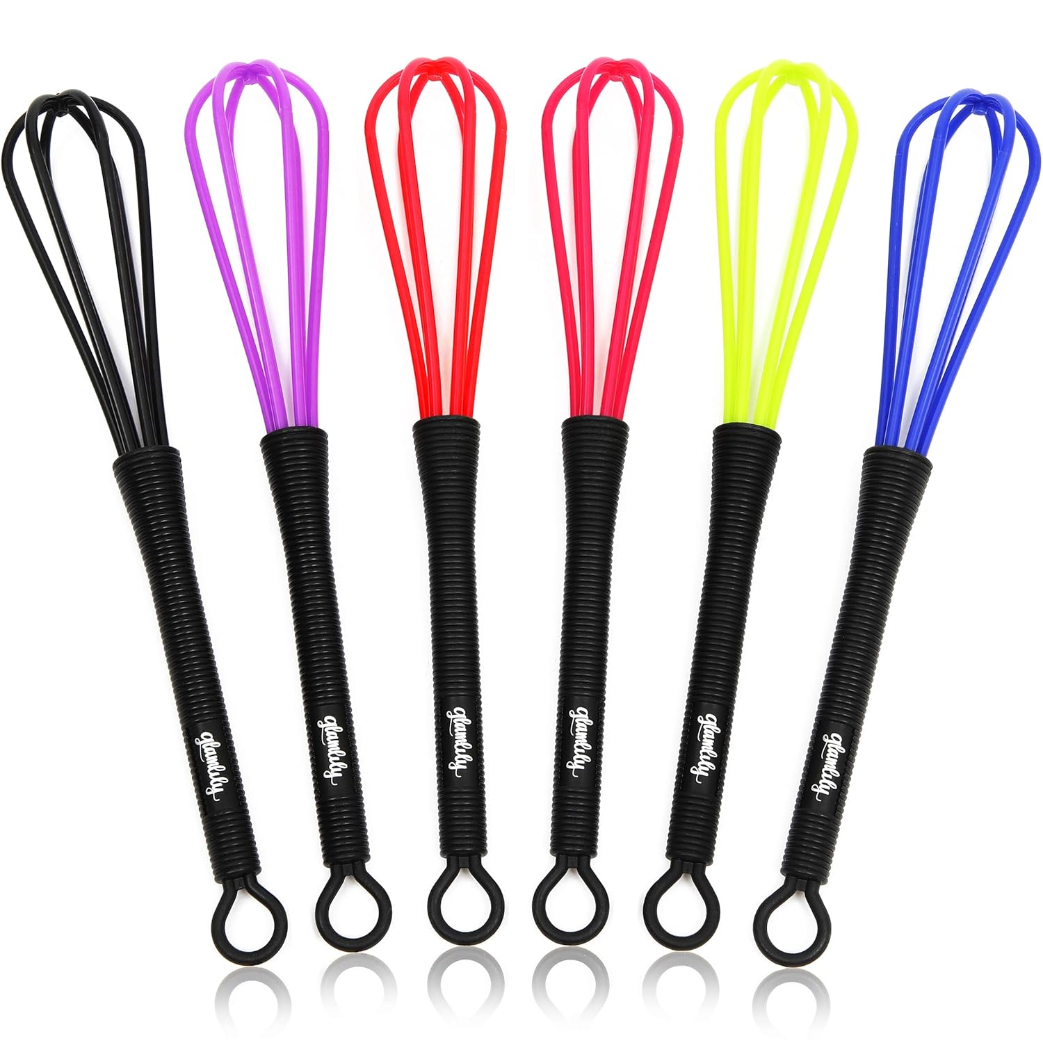 Mini Whisks for Hair Dye Color Mixing (7 x 1.2 In, 6-Pack) : Beauty