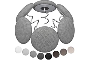 AHAILUOO Fabric Covered Twist Pins for Upholstery, 8 Colors, Button Pins for Sofa, Bed Skirts, Slipcovers (12 Middle Gray)