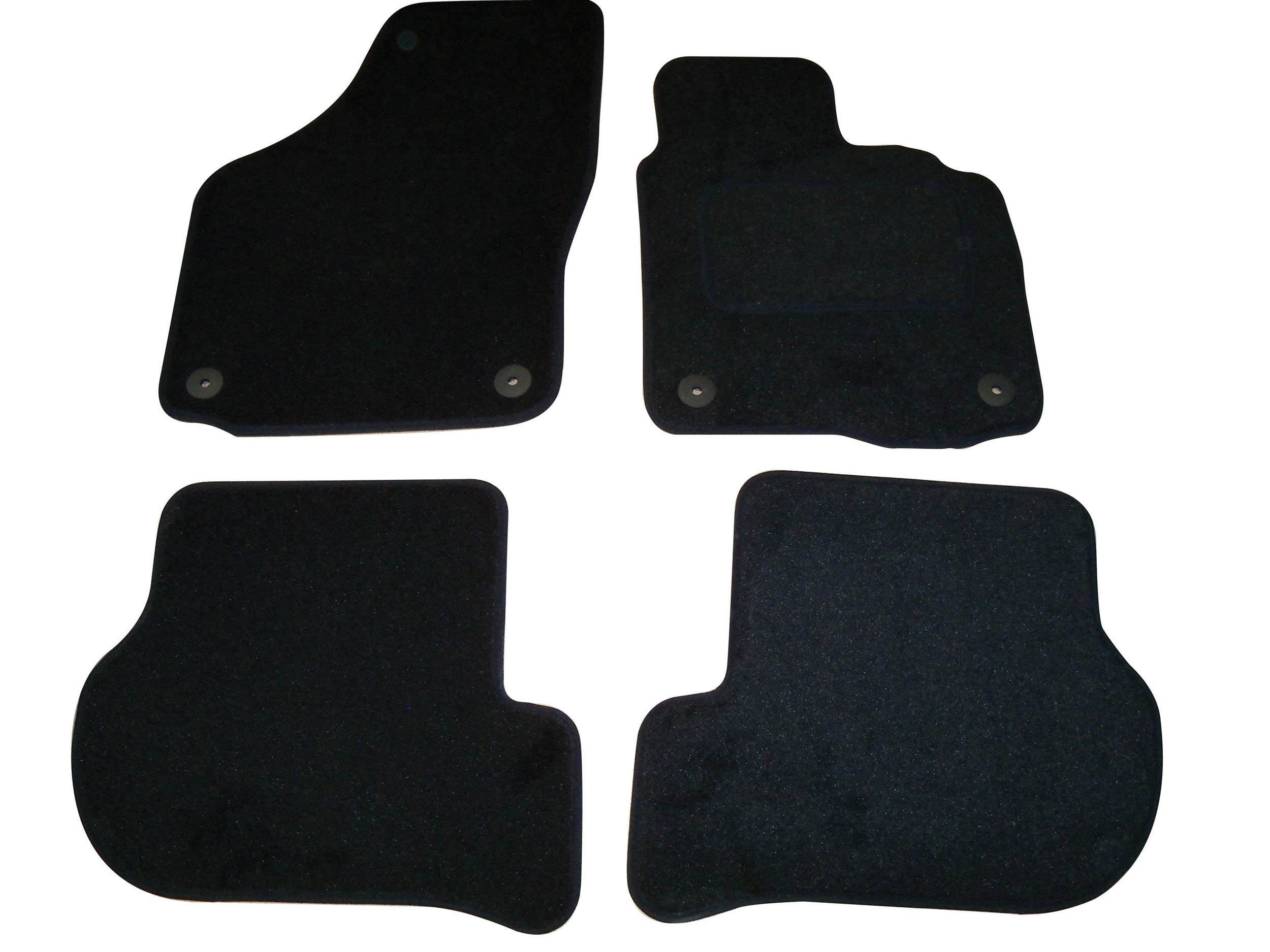 Sakura Car Mats for Volkswagen Golf MK6 Fits 2008 to 2011 Models - Black