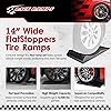 Race Ramps 4-Pack FlatStoppers Car Wheel Ramp, Non-Skid Storage Pads ...