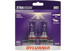 SYLVANIA - H11 XtraVision - High Performance Halogen Headlight Bulb, High Beam, Low Beam and Fog Replacement Bulb (Contains 2 Bulbs)