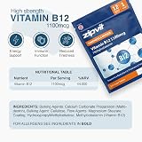 Zipvit Vitamin B12 1100mcg High Strength 360 Tablets Vegan Methylcobalamin view 6