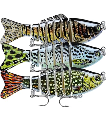 Amazon.com : Al Fishing Lure 6 Segment Swimbait Crankbait Hard Bait Slow 18g 10cm with 6# Fishing Hook Fishing Tackle : Sports & Outdoors Amazon.com : Al Fishing Lure 6 Segment Swimbait Crankbait Hard Bait Slow 18g 10cm with 6# Fishing Hook Fishing Tackle : Sports & Outdoors