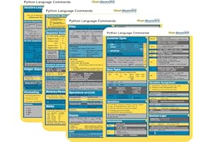 Python Programming Commands Quick Reference Guide: Beginner to Advanced Cheat Sheet