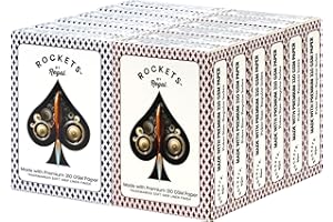 Regal Games [12 Decks] Rockets Bulk Playing Cards Set for Adults & Professionals - 310 GSM Linen Finish - Poker Cards for Blackjack, Euchre, Canasta - Casino Grade, Travel & Game Night Cards