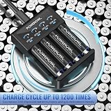 POWEROWL AA Rechargeable Batteries 8 Pack 2800mAh NiMH 1.2V Long Life view 5