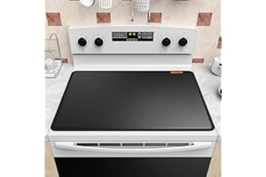 VIESEMBO Thicken Stove Covers, 29.5x21 Inch Heat Resistant Mat for Glass Stove Top Protector, Kitchen Induction Cooktop Flat Protector