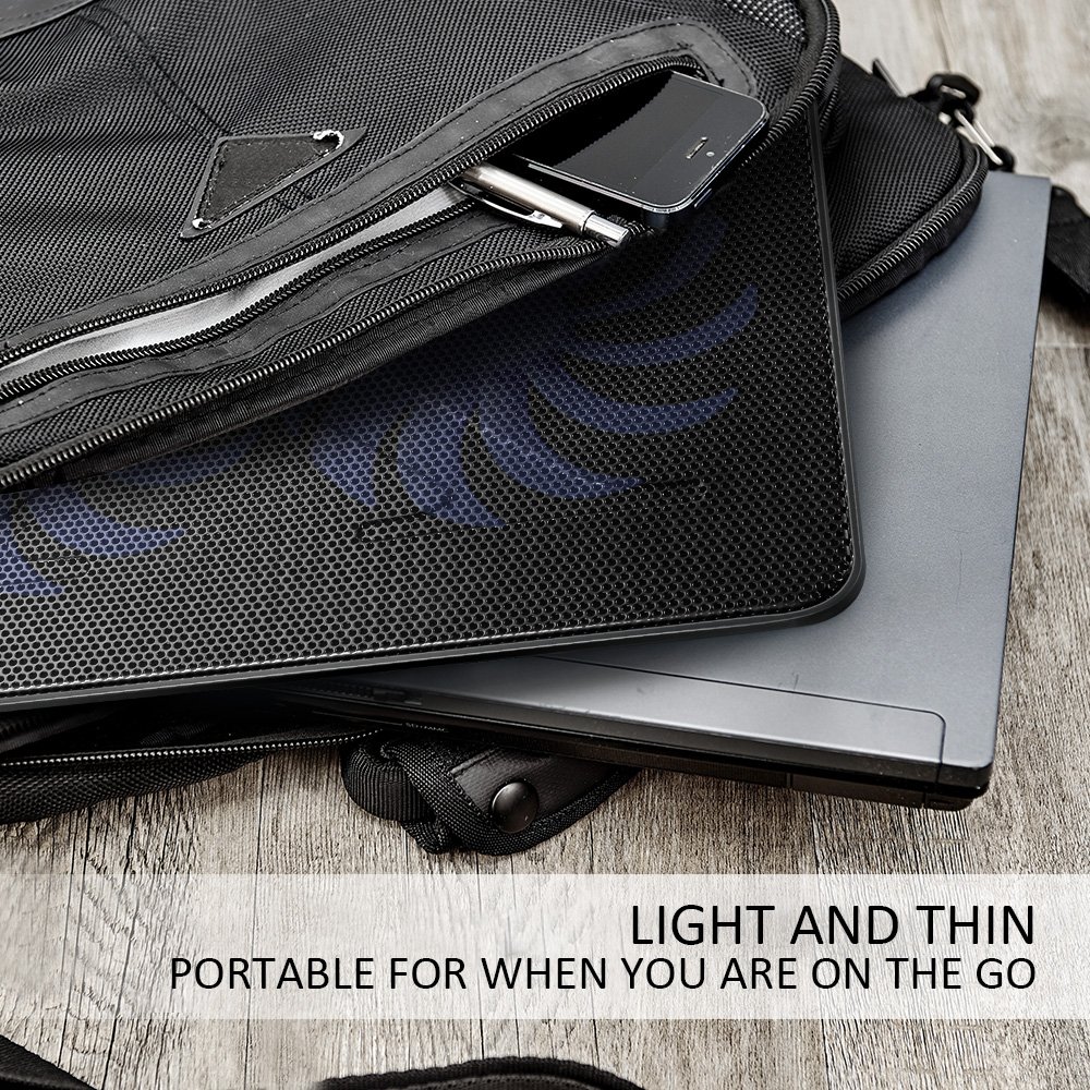 AVANTEK 17 Zoll Laptop Kühler Notebook Cooler Ständer Kühlpad Kühlmatte mit Dual 160mm Lüfter (40 x 29.2 x 3.8cm)