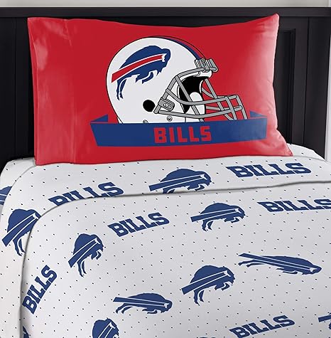 Fan Apparel Souvenirs Buffalo Bills Bedding Nfl Licensed 3pc