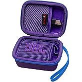 XANAD Hard Case for JBL GO 4/ GO 3 Portable Bluetooth Speaker - Travel Protective Carrying Storage Case Bag(Purple)