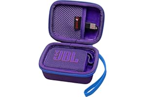 XANAD Hard Case Compatible with JBL GO 4, GO 3 Portable Bluetooth Speaker-Carrying Travel Bag Purple