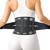 Back Brace for Lower Back Pain, Ultra-Thin High-Waist Lumbar Support Belt | Breathable mesh, adjustable compression, comfortable waist and back support, discreet under clothes for work and daily wear.