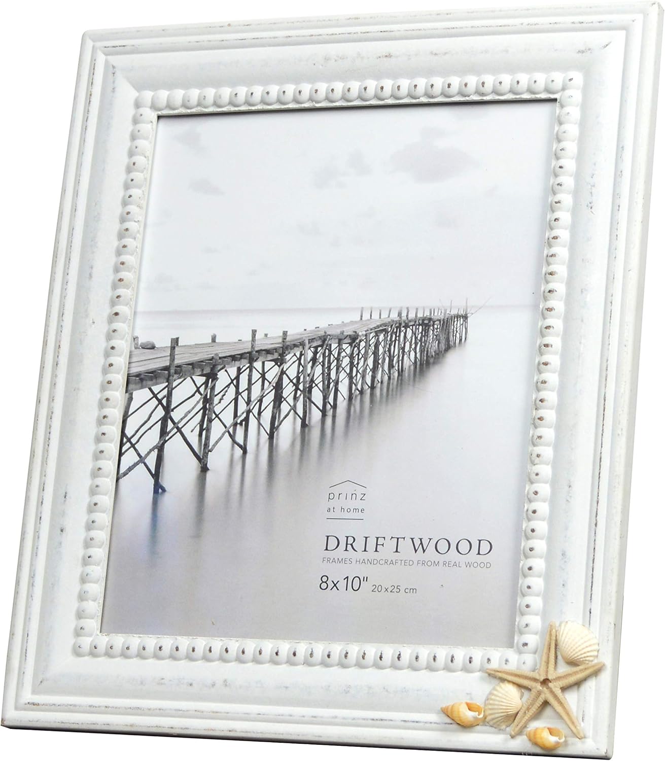 PRINZ Driftwood Novelty Picture Frame, White