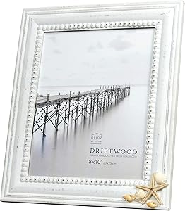 PRINZ Driftwood Novelty Picture Frame, White