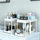 DEKAVA Under Sink Storage 2 Pack 2 Tier Sliding Organiser White view 3