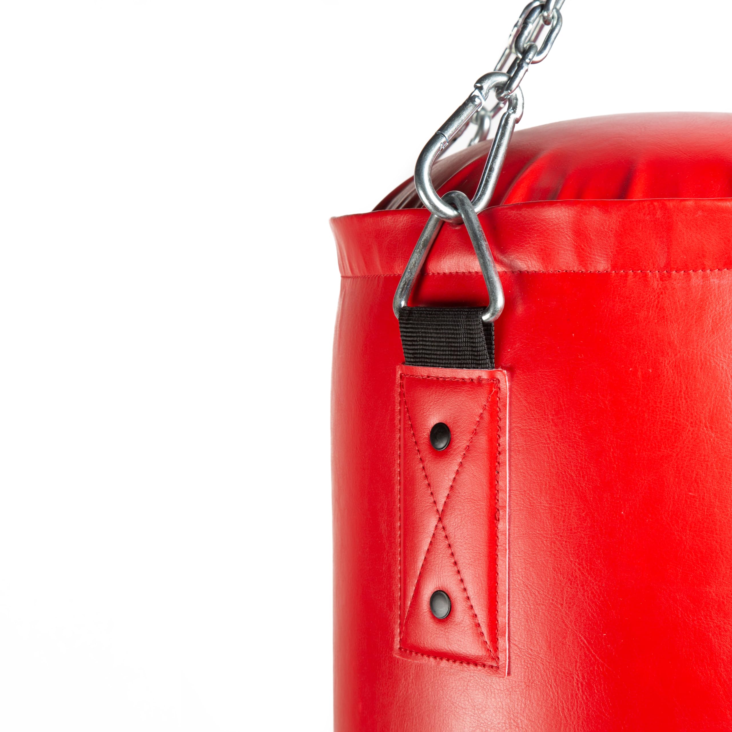 Punch Bag Tuf Wear 5ft Synthetic Leather - Pre-Filled, 32-34kg, With 4 Hanging Straps For Boxing & MMA Training 32-34kg Filled Bag