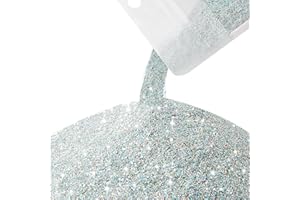 Gilprop 7oz / 200g Glitter Paint Additive Glitter for Painting Walls Silver Holographic for Painting Walls for Luminous Paint Finish on Interior or Exterior Wall, Ceilings, Wood, Varnish and Furniture