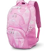 High Sierra Swoop SG Backpack, Travel or Work Laptop Bookbag with Drop Protection Pocket, and Tablet Sleeve, One Size, Pink Marble Swirl