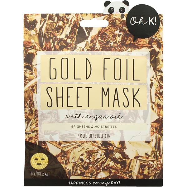 BAR Folientuchmaske Gold - Feuchtigkeitsspendende Gesichtsmaske Mit Propolis (30ml, 6 Stück)
