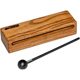 Timber Drum Co. Wood Block Instrument &mdash; MADE IN U.S.A. Percussion | Solid Tennessee White Ash with Mallet &amp; Feet, For Adults &amp; Classrooms, Live/Studio, 8"