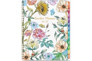 LAFEFO 2024-2025 teacher planner - Teacher Lesson Planner 2024-2025, July 2024 - June 2025, 8.3" x 11", Weekly & Monthly Lesson Plan Book for Teachers