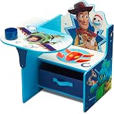 Delta Children Chair Desk with Storage Bin, Toy Story 4 | Kids Chair Desk Includes Fabric Storage Bin and Cup Holder, Low to the Ground for Easy Access, Ideal for Toddlers/Kids Age 3+