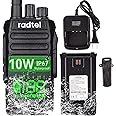 Radtel RT-493 GMRS Radio 10W IP67 Waterproof Handheld, 199 CH Long Range Two Way Radio for Adults, GMRS Repeater Capable, UHF Scanning & Receiving, 2800mAh Type-C Charging